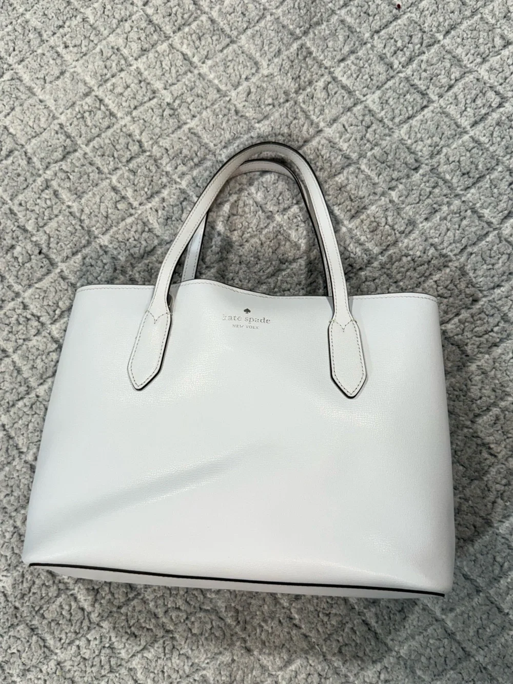 kate spade Cream Leather Structured Tote